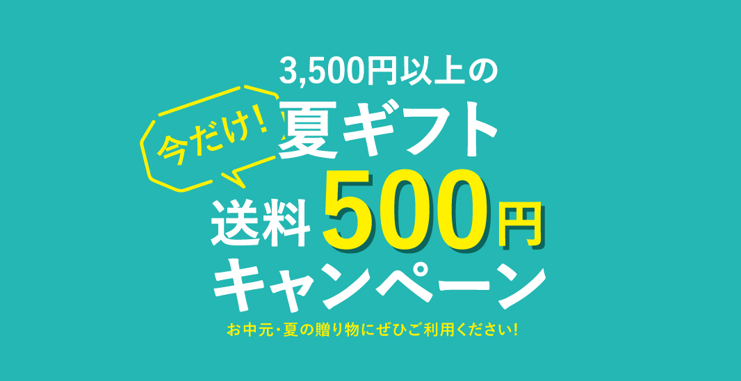 夏ギフト送料500円キャンペーン